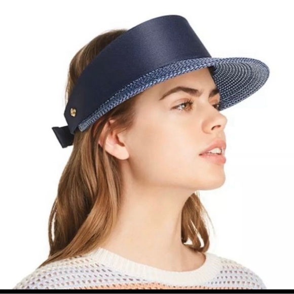 Eric Javits Champ Visor with built-in UPF 50+ $225.00 NEVER WORN Navy Blue - Picture 3 of 7